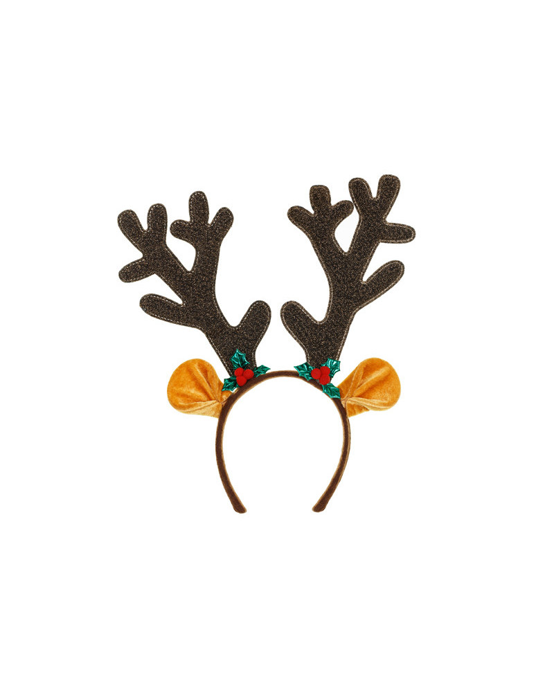 Opaska Rogi Renifera z uszami, 29x34cm, mix