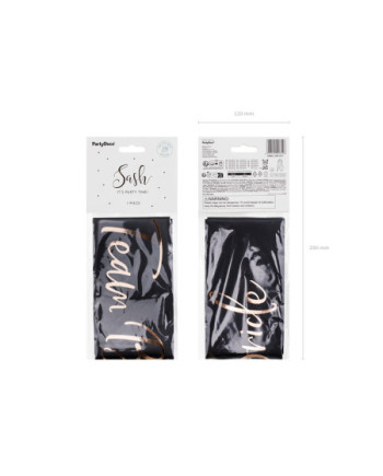 Szarfa Team Bride, czarny, 75cm