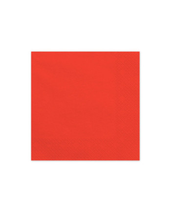 Serwetki papierowe, czerwony, 33x33cm (1 op. / 20 szt.)