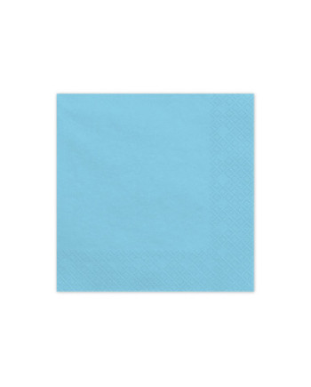 Serwetki papierowe, jasny niebieski, 33x33cm (1 op. / 20 szt.)