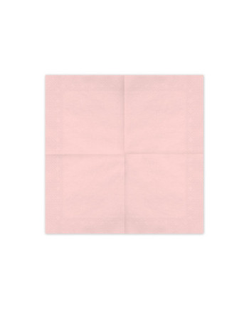 Serwetki papierowe, jasny różowy, 33x33cm (1 op. / 20 szt.)