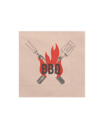 Serwetki BBQ, 33x33 cm, mix (1 op. / 20 szt.)