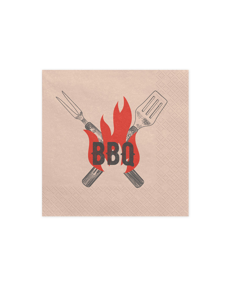 Serwetki BBQ, 33x33 cm, mix (1 op. / 20 szt.)