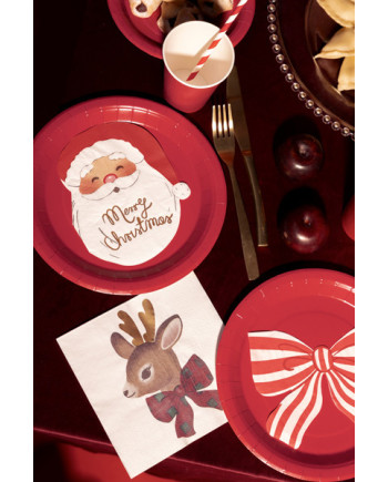 Serwetki Mikołaj, 13.5x16 cm, mix (1 op. / 12 szt.)