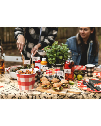 Ozdobne pikery na grilla, 15cm, mix (1 op. / 12 szt.)