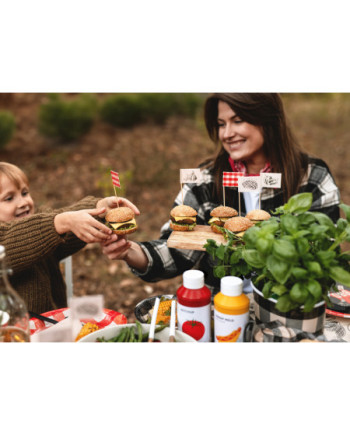 Ozdobne pikery na grilla, 15cm, mix (1 op. / 12 szt.)