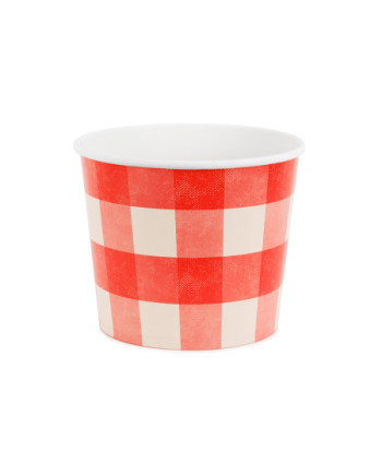 Wiaderka na przekąski Krata, 14 cm, mix (1 op. / 2 szt.)