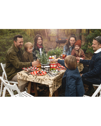 Wiaderka na przekąski Krata, 14 cm, mix (1 op. / 2 szt.)