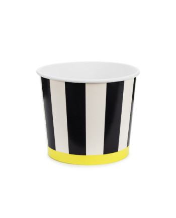 Wiaderka na przekąski Paski, 14 cm, mix (1 op. / 2 szt.)