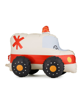 Stojący balon foliowy Ambulans, 68x48 cm, mix