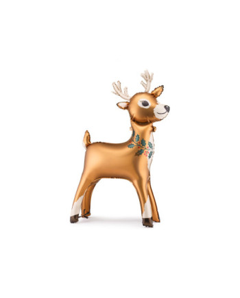 Stojący balon foliowy Renifer, 65 x 105 cm, mix