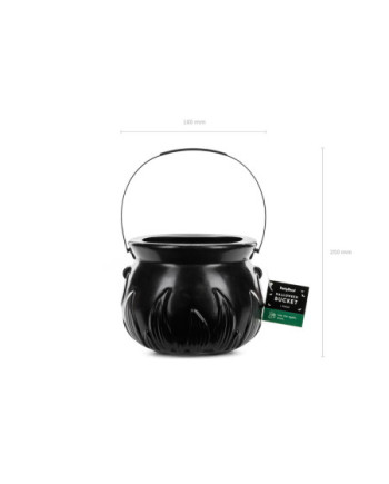 Wiaderko Kociołek, 18x13.5cm, czarny