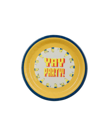 Talerzyki Minionki, 23 cm, mix (1 op. / 6 szt.)