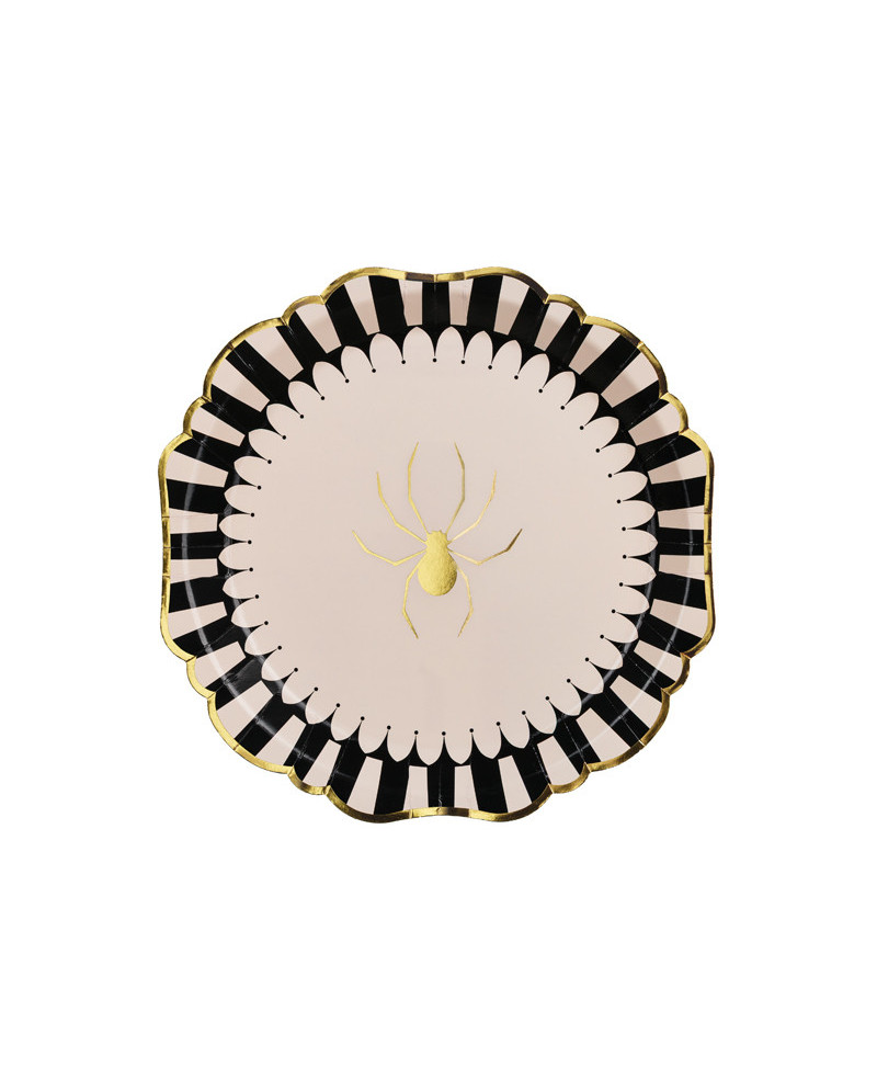 Talerzyki Pająk, 23 cm, mix (1 op. / 6 szt.)