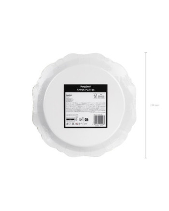 Talerzyki Pająk, 23 cm, mix (1 op. / 6 szt.)