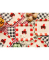 Talerzyki papierowe BBQ, mix, 26x26cm (1 op. / 6 szt.)