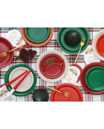 Talerzyki papierowe, beż, 23cm (1 op. / 6 szt.)