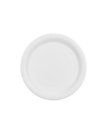 Talerzyki papierowe, biały, 23cm (1 op. / 6 szt.)