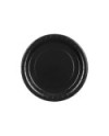 Talerzyki papierowe, czarny, 23cm (1 op. / 6 szt.)