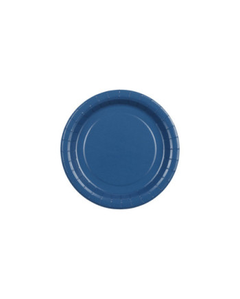 Talerzyki papierowe, granatowy, 18cm (1 op. / 6 szt.)