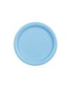Talerzyki papierowe, jasny niebieski, 23cm (1 op. / 6 szt.)