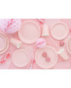 Talerzyki papierowe, jasny różowy, 18cm (1 op. / 6 szt.)