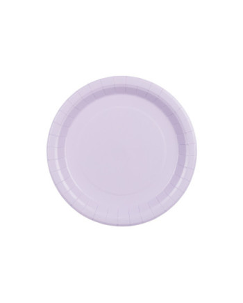 Talerzyki papierowe, lawenda, 23cm (1 op. / 6 szt.)