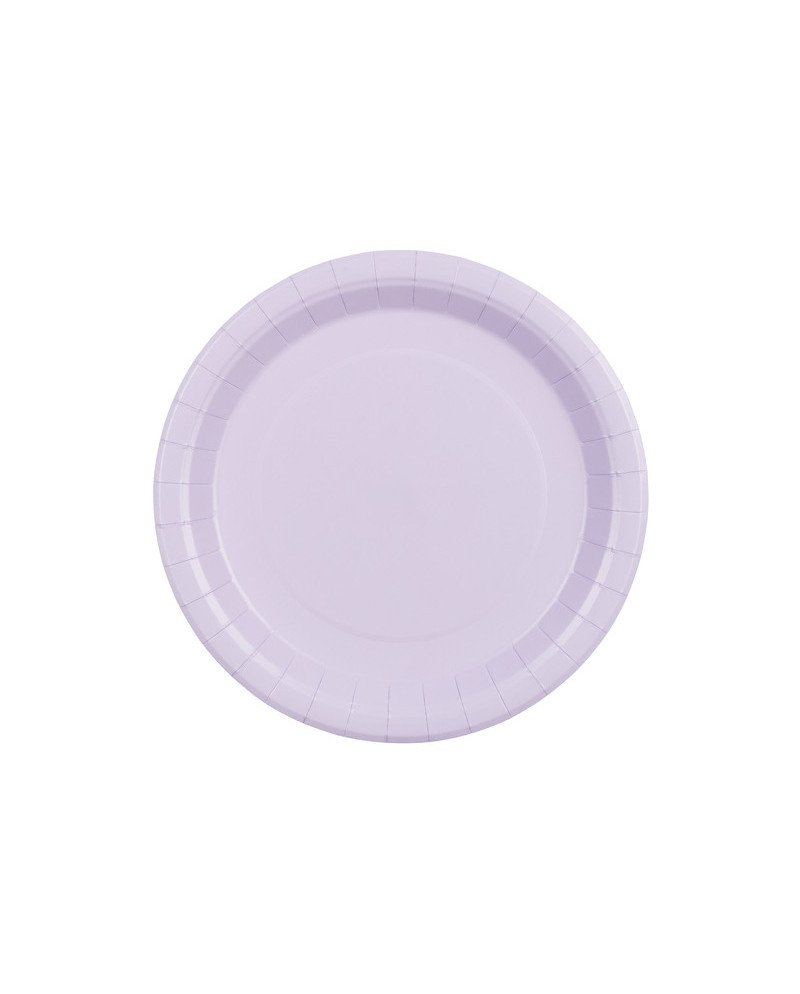 Talerzyki papierowe, lawenda, 23cm (1 op. / 6 szt.)