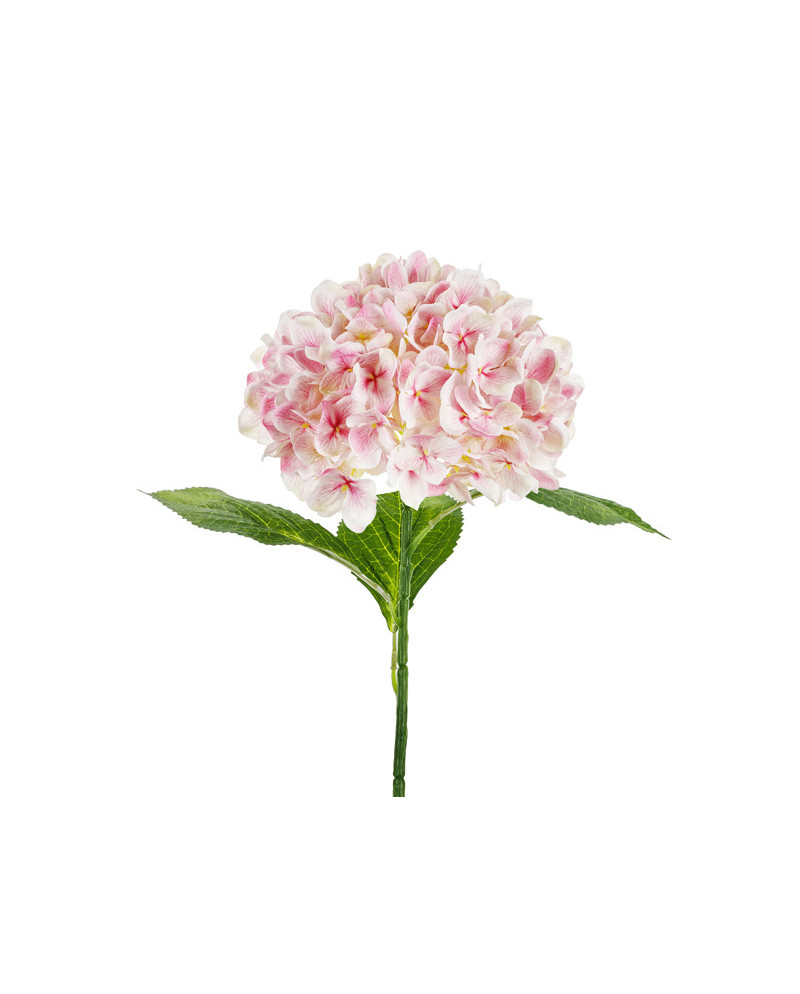 Sztuczny Kwiat - Hortensja Premium, 69 cm, jasny róż