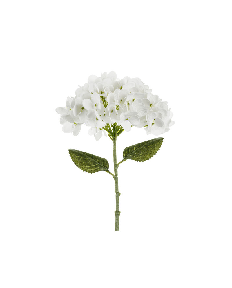 Sztuczny Kwiat - Hortensja, 35 cm, biały