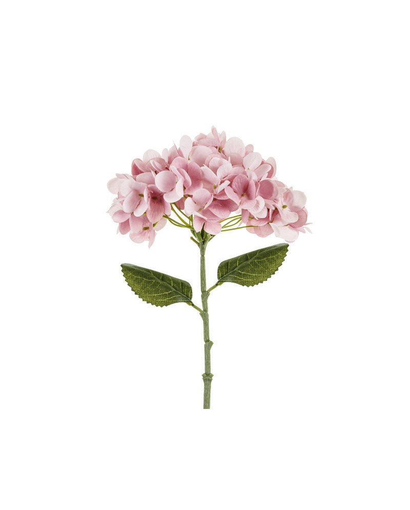Sztuczny Kwiat - Hortensja, 35 cm, jasny róż