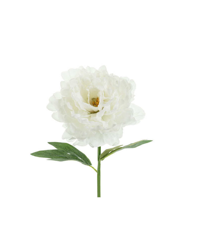 Sztuczny Kwiat - Piwonia, 35 cm, biały