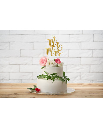 Topper na tort Mr&Mrs, 25,5cm