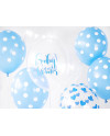 Balony 30cm, Kropki, Pastel Baby Blue (1 op. / 6 szt.)