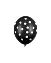 Balony 30cm, Kropki, Pastel Black (1 op. / 6 szt.)