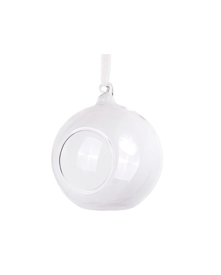 Kule szklane ze wstążką, 10cm (1 op. / 4 szt.)