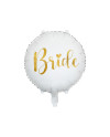 Balon foliowy Bride 45cm, biały