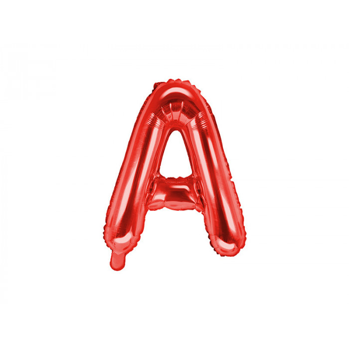 Balon foliowy Litera ''A'', 35cm, czerwony