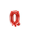 Balon foliowy Litera ''Q'', 35cm, czerwony