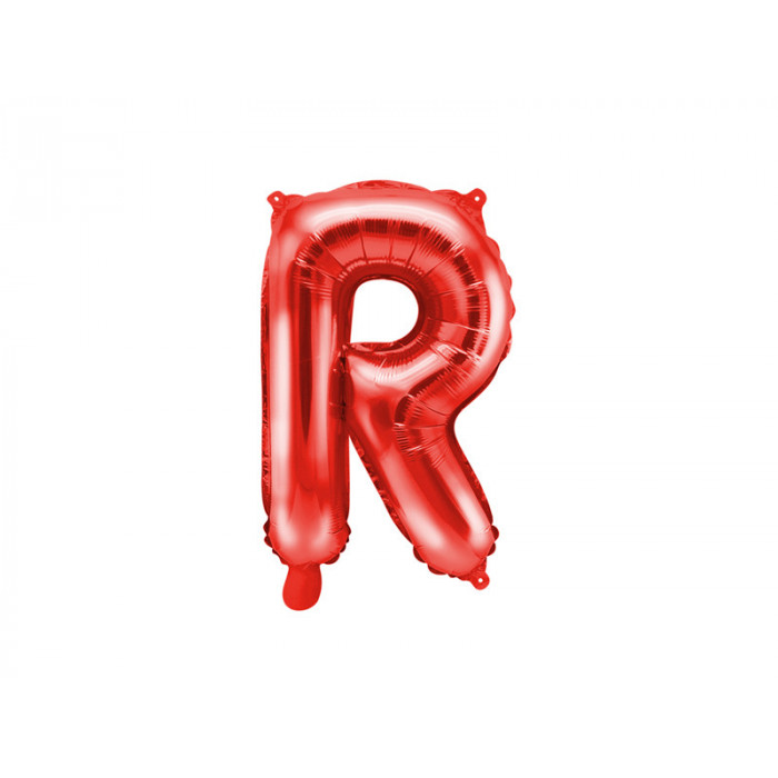 Balon foliowy Litera ''R'', 35cm, czerwony