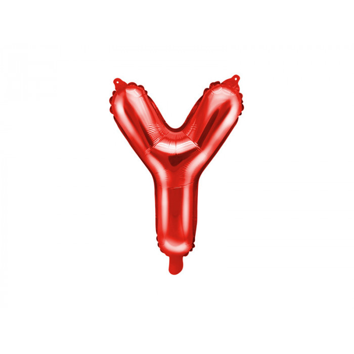 Balon foliowy Litera ''Y'', 35cm, czerwony