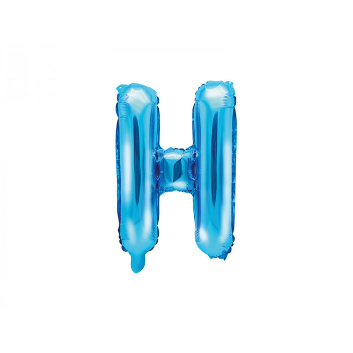 Balon foliowy Litera ''H'', 35cm, niebieski