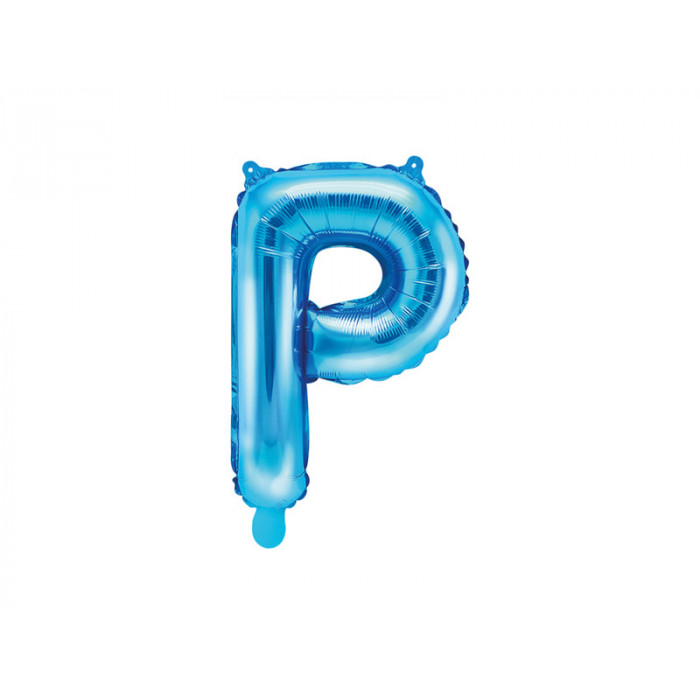 Balon foliowy Litera ''P'', 35cm, niebieski