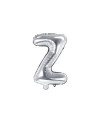 Balon foliowy Litera ''Z'', 35cm, srebrny