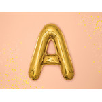 Balon foliowy Litera ''A'', 35cm, złoty
