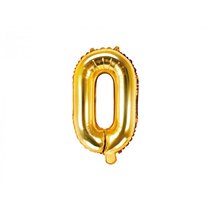 Balon foliowy Litera ''O'', 35cm, złoty