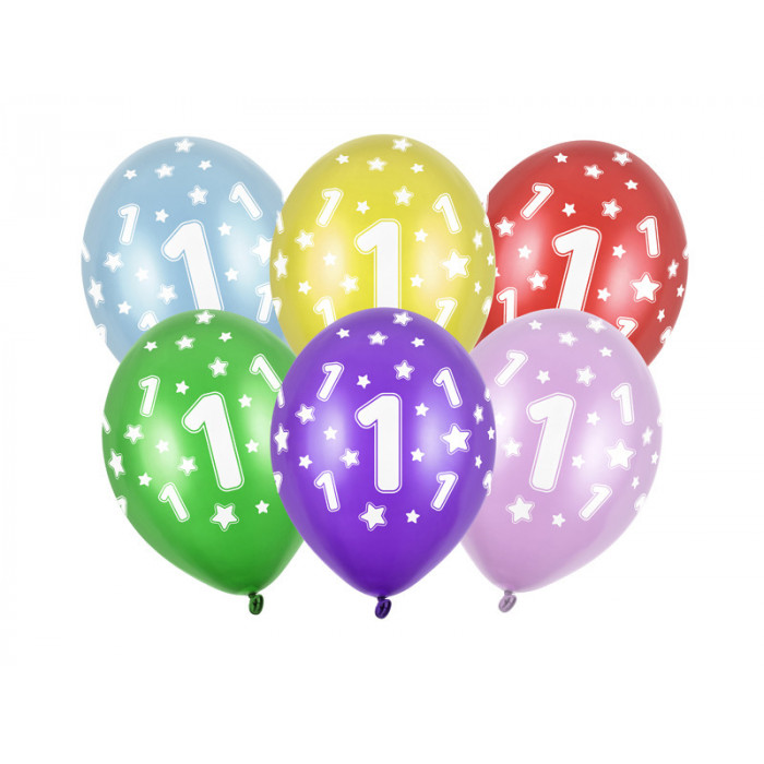 Balony 30cm, 1st Birthday,...