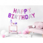 Balon foliowy Happy Birthday, 340x35cm, mix