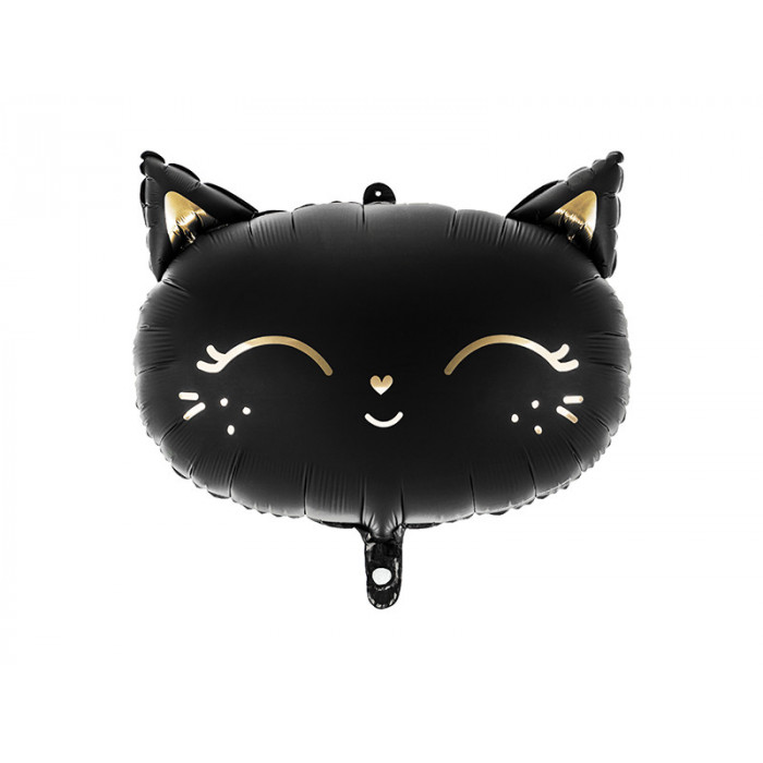 Balon foliowy Kotek, 48x36cm, czarny