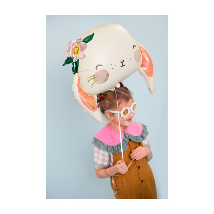 Balon foliowy Królik, 65x55 cm, mix